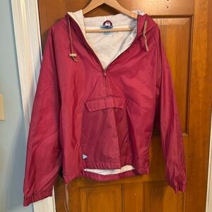 Nylon rain hoodie size medium